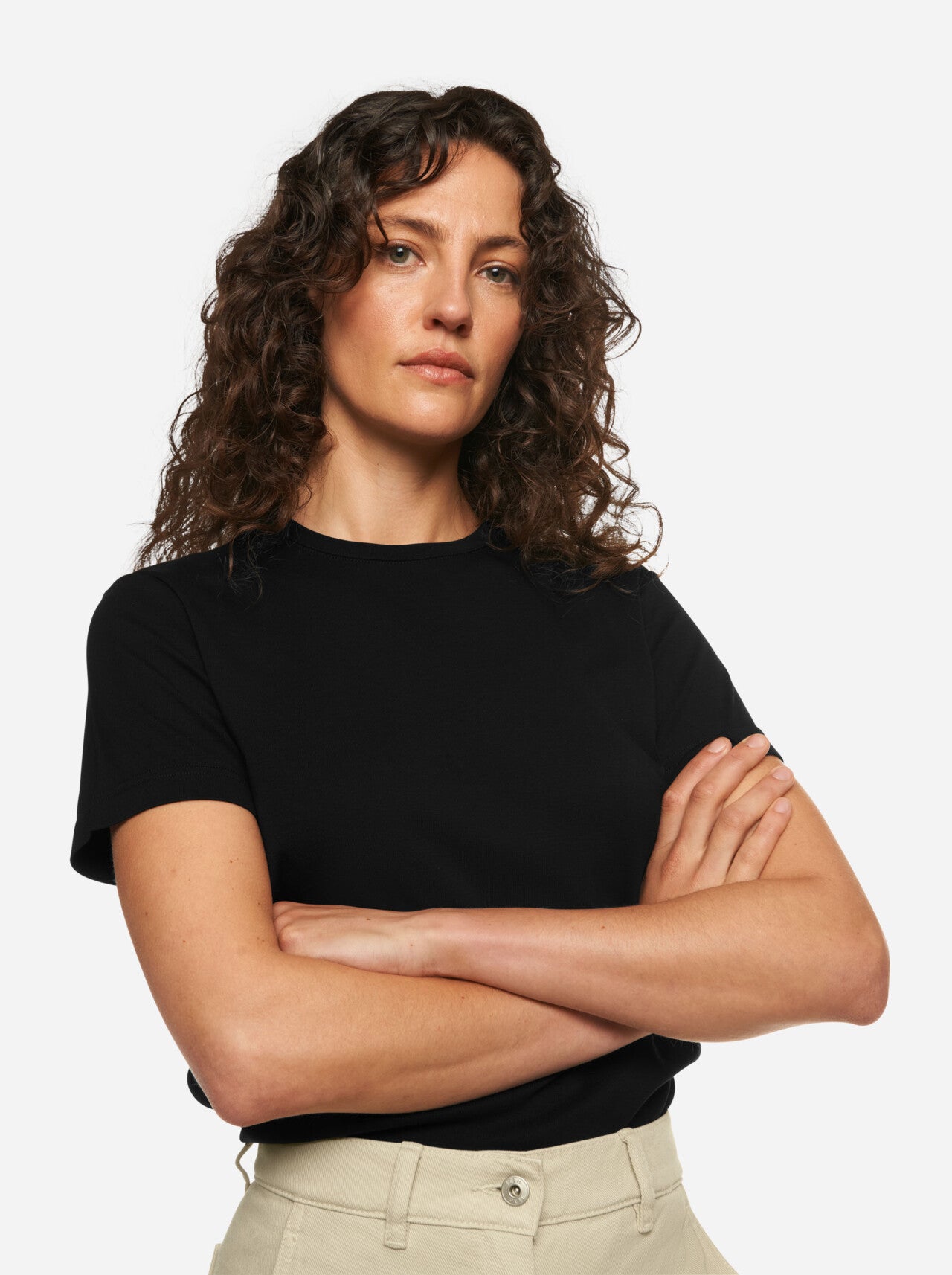 TEYM ORGANIC COTTON T-SHIRT BLACK (WOMEN)