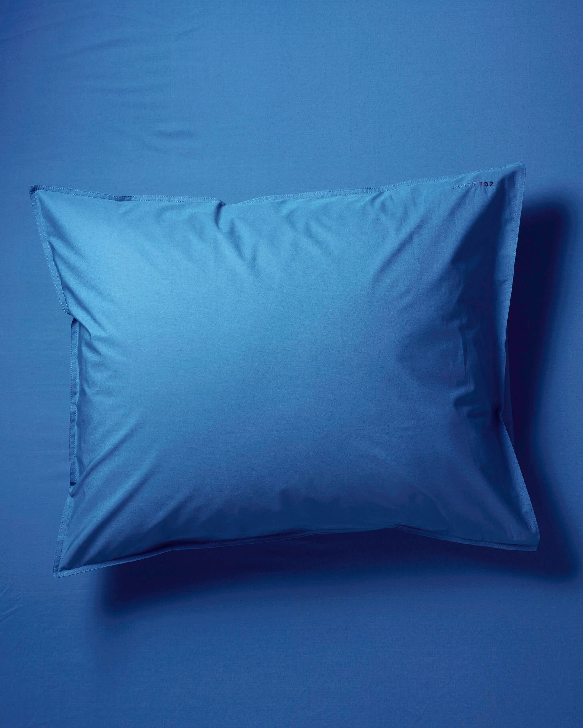 ORGANIC PILLOWCASE COBALT BLUE
