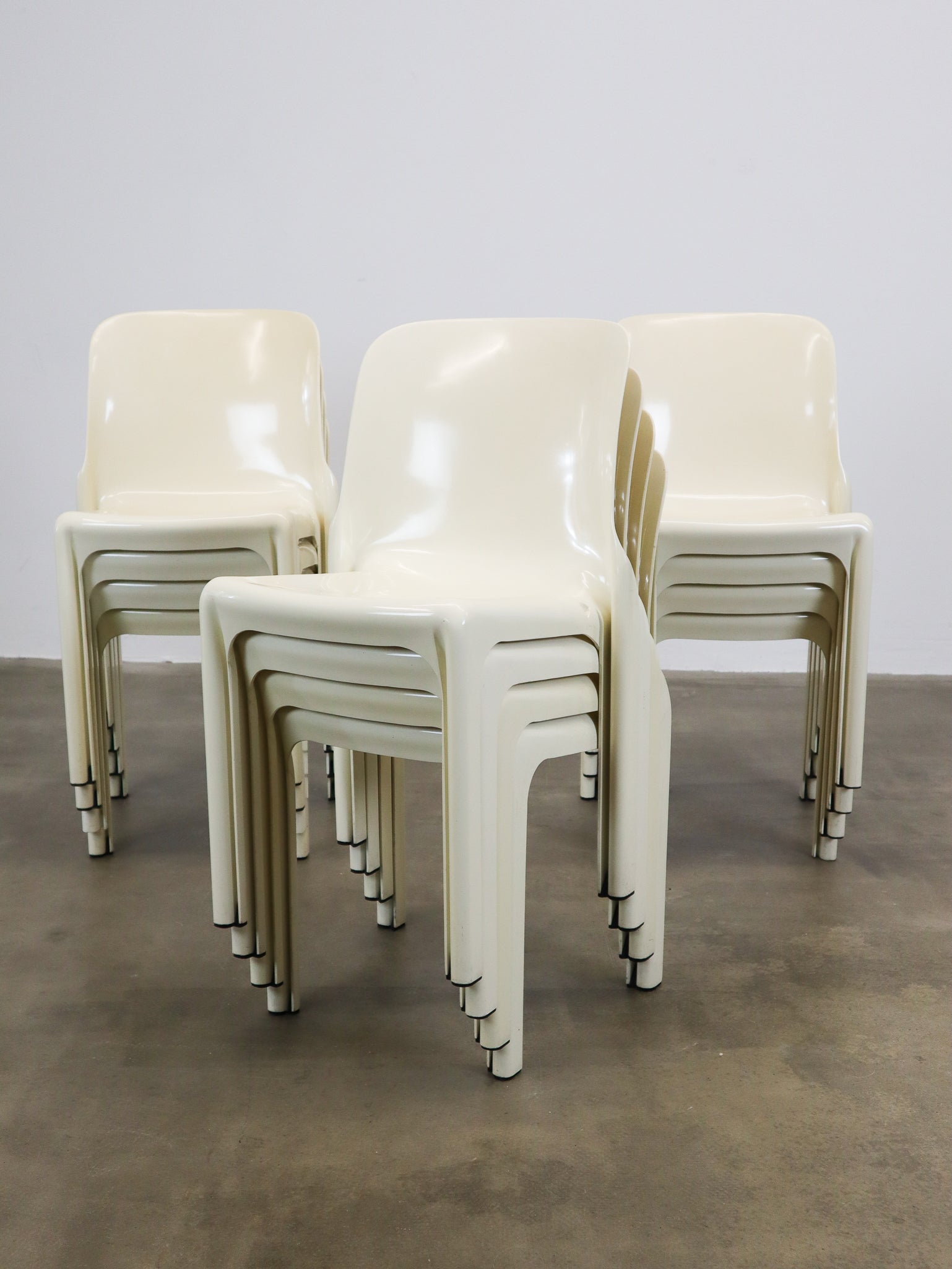 Artemide Selene Dining Chair by Vico Magistretti (White