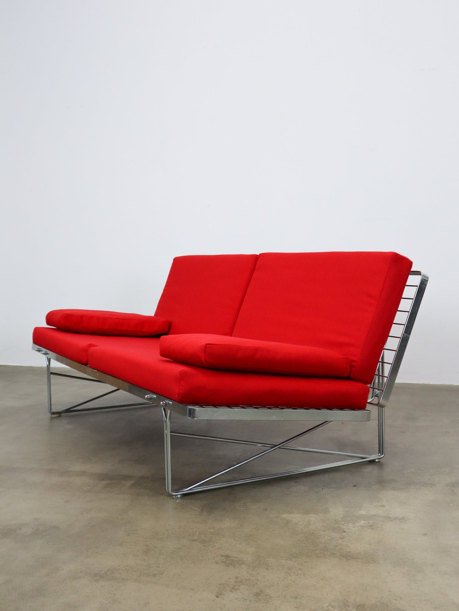 ヴィンテージ　IKEA SOFA VINTAGE NIELS GAMMELGAARD 'MOMENT' SOFA IN RED, 1980S