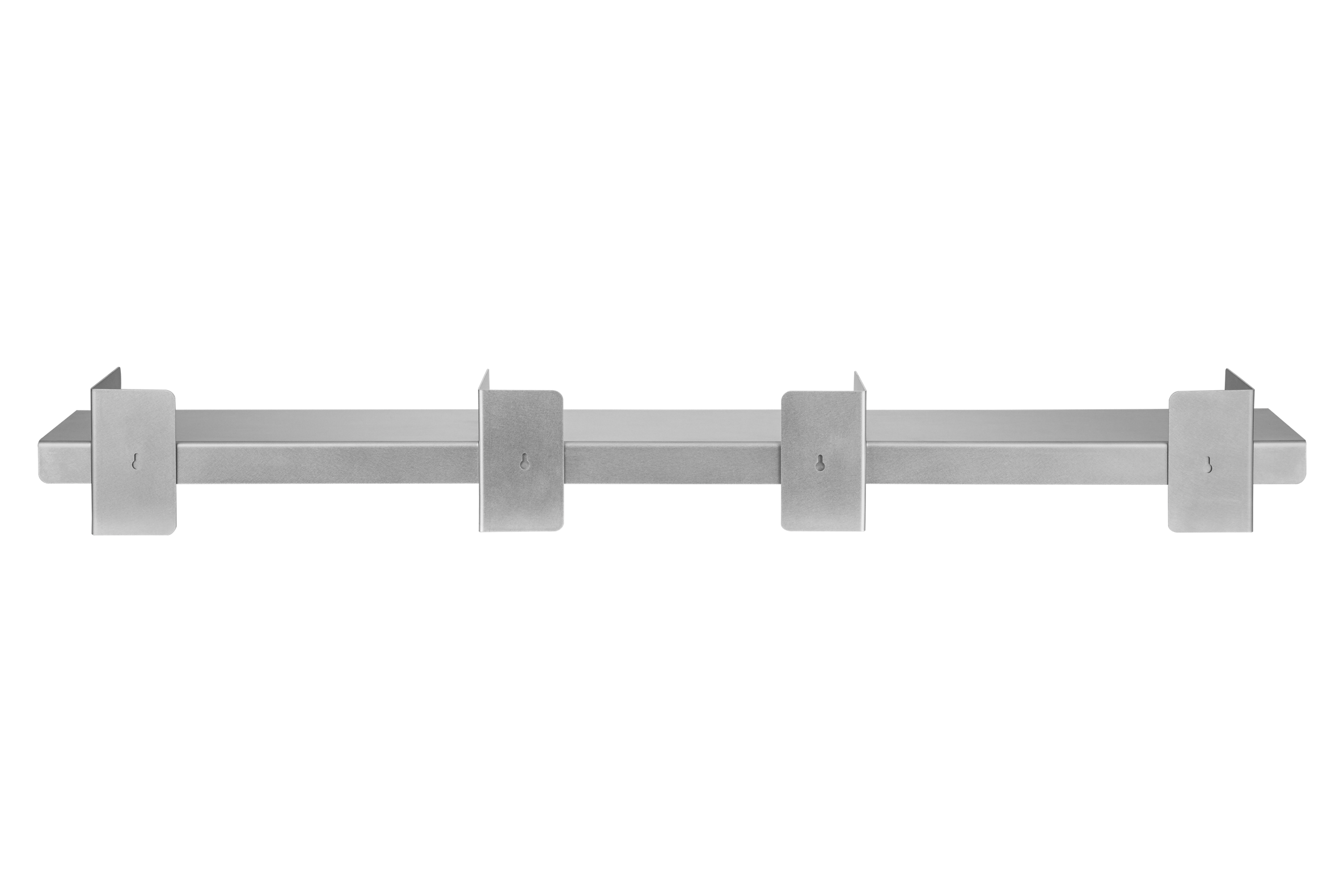 a product image of the backside of the Tivo Shelf Long in stainless steel