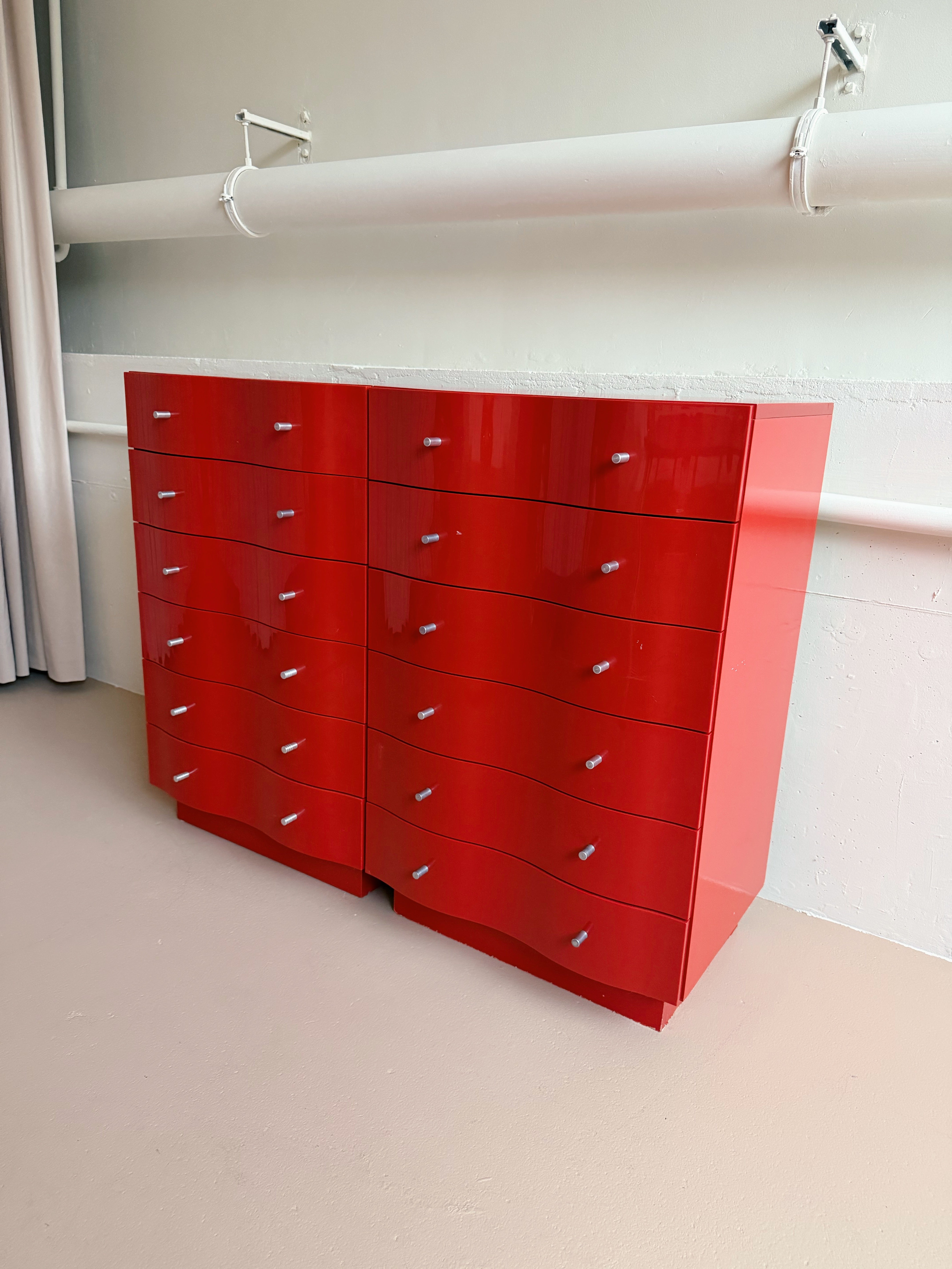 VINTAGE 'VAJER' CHEST OF DRAWERS BY TOMAS JELINEK (RED) – Fussy People