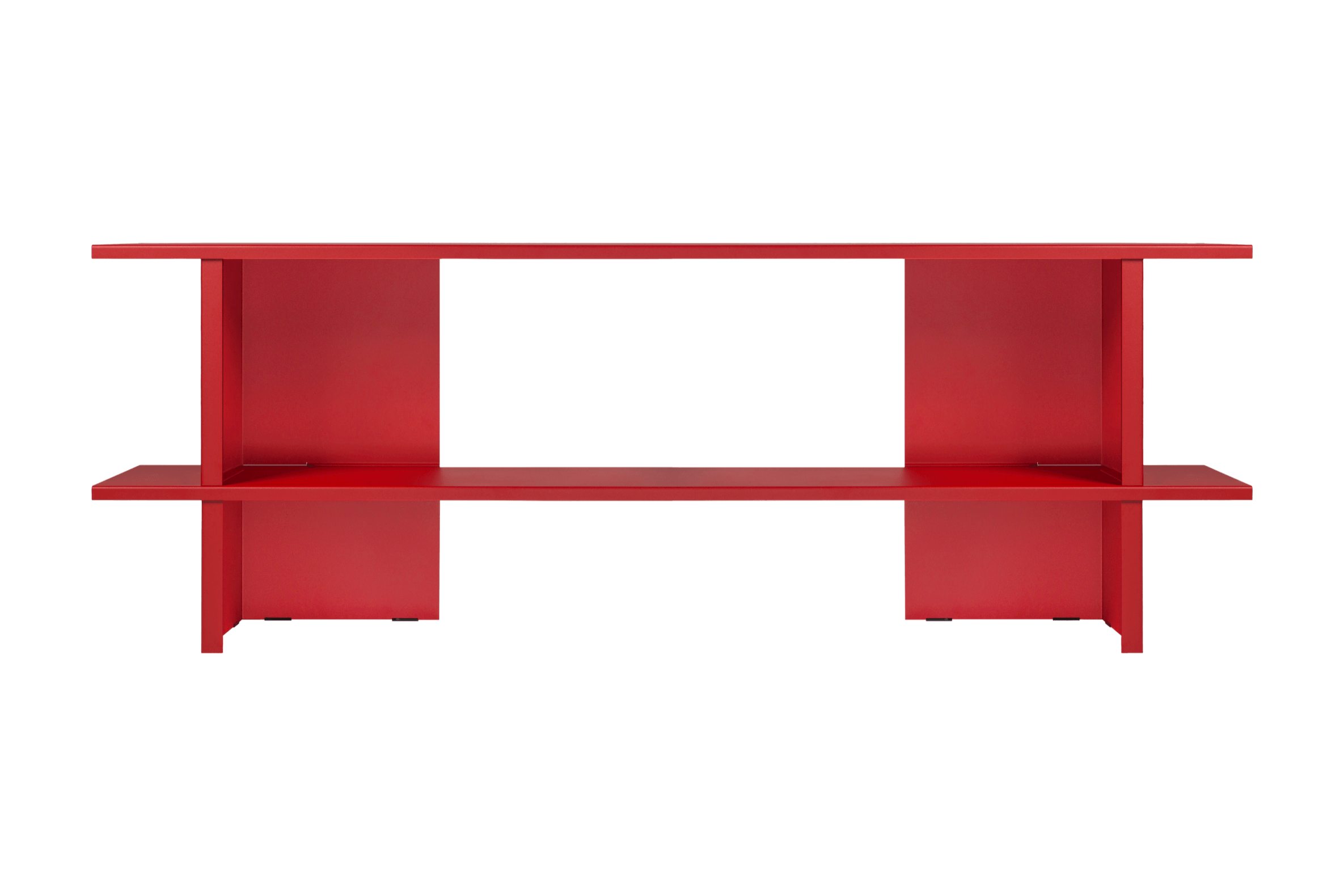 Red shelves shop